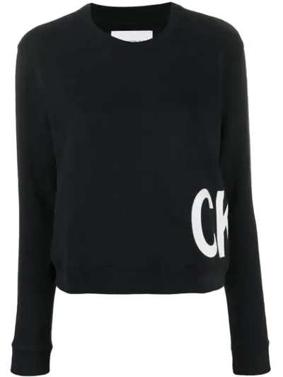 Calvin Klein Jeans Est.1978 Calvin Klein Jeans Contrasting Logo Print Sweatshirt - 黑色 In Black
