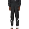 REEBOK REEBOK CLASSICS BLACK SATIN VECTOR TRACK PANTS