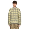 LANDLORD LANDLORD YELLOW AND GREY GINGHAM SHOWOFF SWEATER