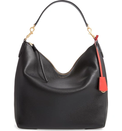 Tory Burch Perry Leather Hobo-bag In Black