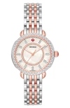 MICHELE SIDNEY CLASSIC DIAMOND WATCH HEAD & INTERCHANGEABLE BRACELET, 33MM,MWW30B000003