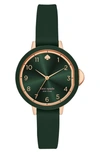 KATE SPADE PARK ROW SILICONE STRAP WATCH, 34MM,KSW1543