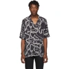 KSUBI KSUBI BLACK HEAVY METAL RESORT SHIRT