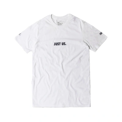 Pre-owned Kith Nike Just Us Tee White