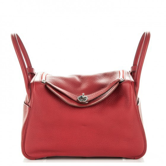 Pre-Owned Hermes Lindy Clemence 30 Rouge Garance | ModeSens
