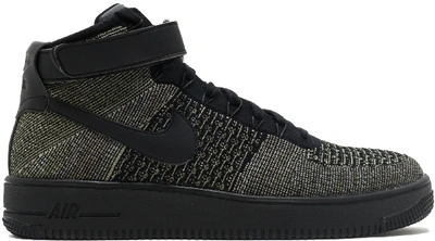 Pre-owned Nike Air Force 1 Ultra Flyknit Mid Palm Green In Palm Green/black-white