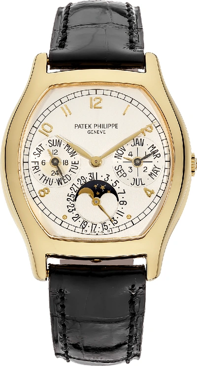 Pre-owned Patek Philippe Perpetual Calendar 5040j In Yellow Gold
