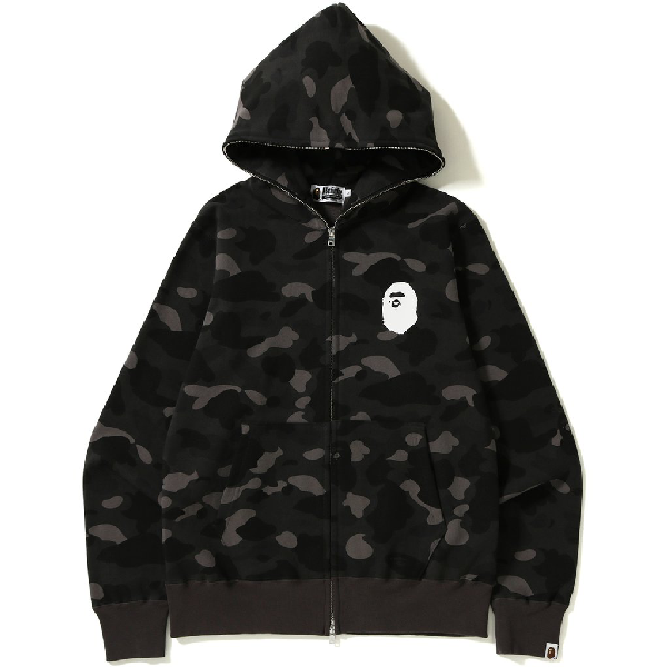 Bape Color Camo Full Zip Hoodie Black | ModeSens