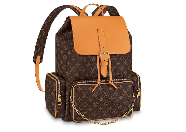 Pre-Owned Louis Vuitton Trio Backpack Monogram Brown | ModeSens