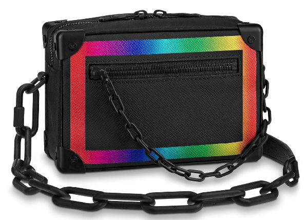 Pre-Owned Louis Vuitton Soft Trunk Taiga Mini Black/rainbow | ModeSens