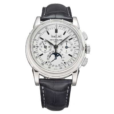 Pre-owned Patek Philippe Chronograph Perpetual Calendar 5970g In White Gold