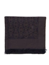 FERRAGAMO GANCINI TWO COLORS WOOL MALE SCARF,527407 0713414011