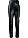 MSGM LEATHER LOOK TROUSERS