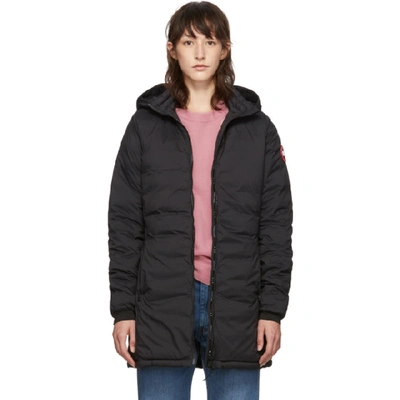 Canada Goose Camp Hooded Ripstop Down Jacket In Black