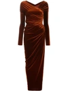 ALEXANDRE VAUTHIER VELVET LONG DRESS