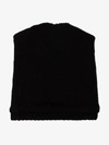 YOHJI YAMAMOTO YOHJI YAMAMOTO BLACK REVERSIBLE BEANIE WOOL HAT,HCH0616414187007