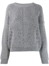 ALBERTA FERRETTI CABLE KNIT SWEATER