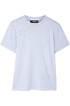 AMIRI DISTRESSED STRETCH COTTON-JERSEY T-SHIRT