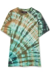 AMIRI DISTRESSED TIE-DYED STRETCH COTTON-JERSEY T-SHIRT