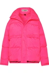 VETEMENTS HOODED QUILTED SHELL DOWN COAT