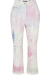 BALMAIN HIGH-RISE ACID-WASH FLARED JEANS