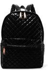 MZ WALLACE METRO LEATHER-TRIMMED QUILTED SHELL BACKPACK
