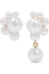 SOPHIE BILLE BRAHE Federico 14-karat gold pearl earrings