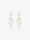 Sophie Bille Brahe 14k Yellow Gold Botticelli Pearl Earrings In Gold