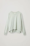 Cos Relaxed Cashmere Jumper In Sage