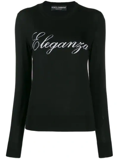 Dolce & Gabbana Eleganza Jumper In Black