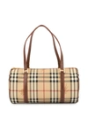 Burberry Check Tote Bag - Brown In Brown