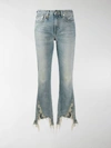 R13 DISTRESSED KICK FLARED JEANS,R13W001914243004