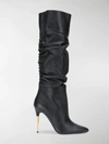 TOM FORD RUCHED CALF HIGH BOOTS,W2465TLSP00114259192