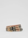 BURBERRY Vintage Check Cotton Blend D-ring Belt