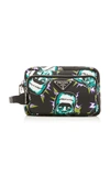 Prada Frankenstein Print Soft Nylon Pouch In Print
