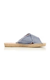 Castaã±er Palmera Flat Canvas Espadrille Sandals In Blue