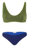 Oseree Lumière Sporty Bicolor Bikini Set In Multi