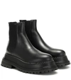 BURBERRY Leather ankle boots,P00397100