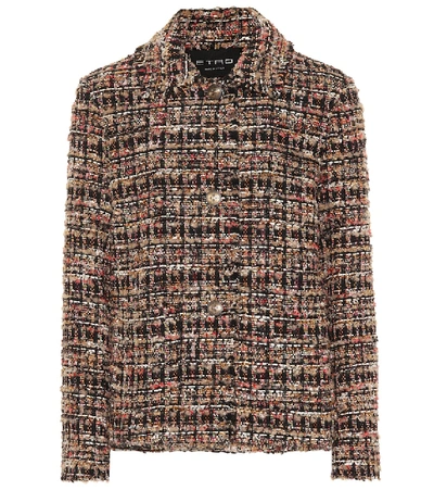Etro Cotton-blend Tweed Jacket In Multicoloured