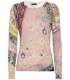 ETRO PRINTED SILK AND CASHMERE SWEATER,P00396327