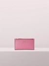 Kate Spade Sylvia Small Slim Bifold Wallet In Blustery Pink