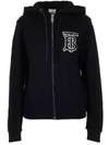 BURBERRY BURBERRY MONOGRAM EMBROIDERED HOODED JACKET