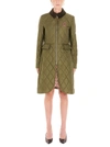 BURBERRY BURBERRY QUILTED LOGO CREST COAT