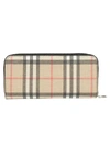 BURBERRY BURBERRY VINTAGE CHECK ZIP AROUND WALLET