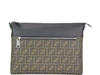 FENDI FENDI FF MONOGRAM SLIM MESSENGER BAG