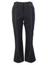 GIVENCHY GIVENCHY CONTRAST STITCH FLARED TROUSERS