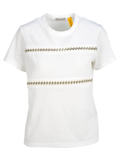 Moncler Genius Moncler Noir Kei Ninomiya - Openwork T-shirt In White