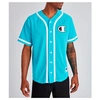 Champion Men's Mesh Baseball Jersey T-shirt In Blue Size Large