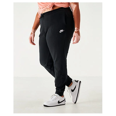 Nike Women's Sportswear Essential Jogger Pants (plus Size) In Black