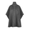 STELLA MCCARTNEY Caban grey cape-effect wool coat